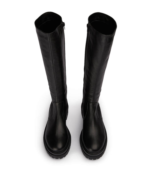 Tony Bianco Wanda Black Venice 4.5cm Knee High Boots Black | MSGFT50112