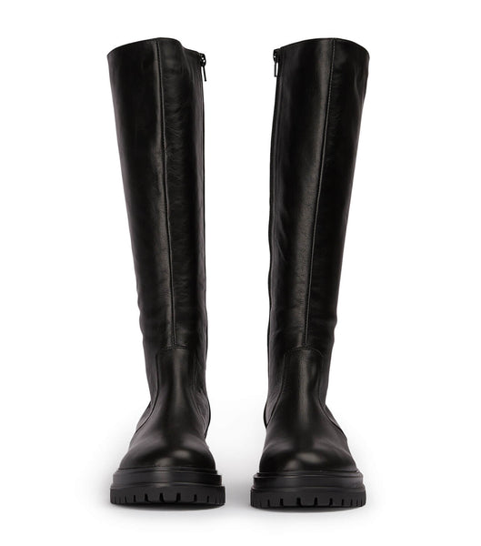 Tony Bianco Wanda Black Venice 4.5cm Knee High Boots Black | MSGFT50112