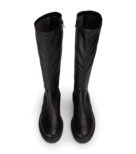 Tony Bianco Waze Black Venice/Black Venezia 4.5cm Knee High Boots Black | LSGTR10048