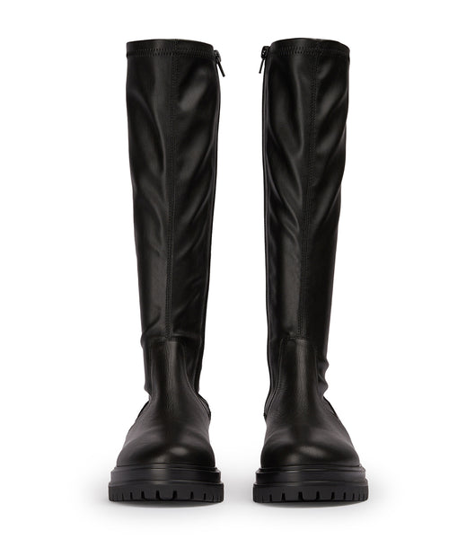 Tony Bianco Waze Black Venice/Black Venezia 4.5cm Knee High Boots Black | LSGTR10048