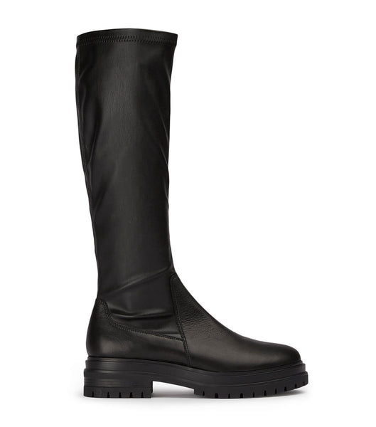 Tony Bianco Waze Black Venice/Black Venezia 4.5cm Knee High Boots Black | LSGTR10048