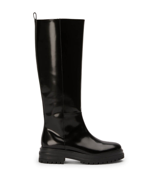 Tony Bianco Welly Black Hi Shine 4.5cm Mid Calf Boots Black | USGND96704