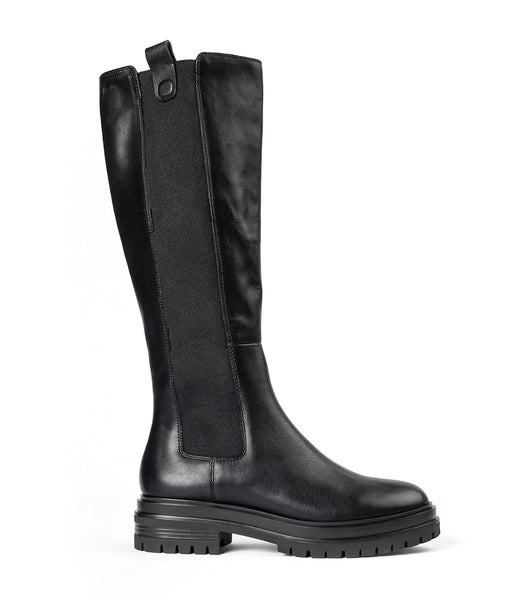 Tony Bianco Winx Black Venice 4.5cm Knee High Boots Black | LSGTR33755