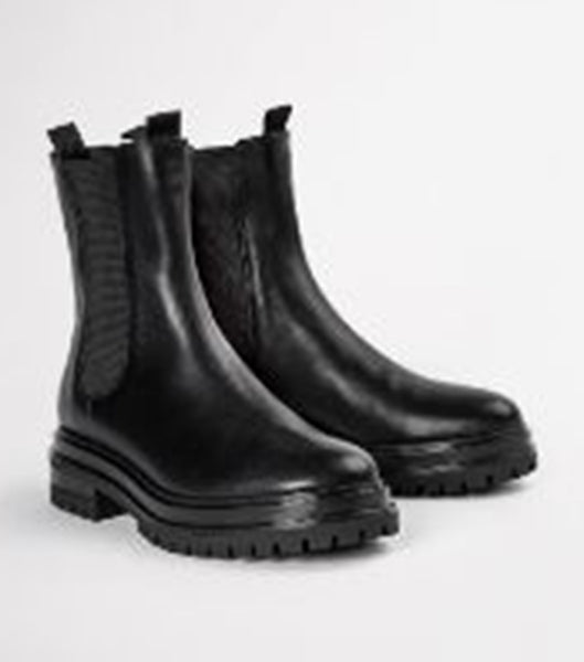 Tony Bianco Wolfe Black Como 4.5cm Combat Boots Black | SGXBR56990