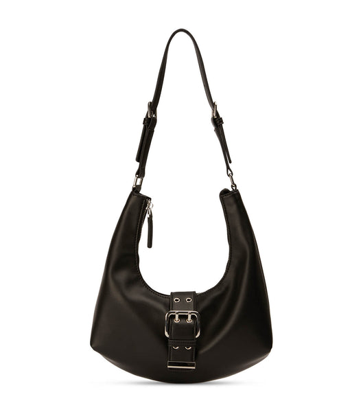 Tony Bianco Zali Black Leather Shoulder Bag Accessories Black | PSGQX91226