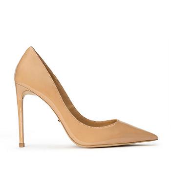 Tony Bianco Anja Nude Patent 10.5cm Bling Heels Beige | DSGKV17504