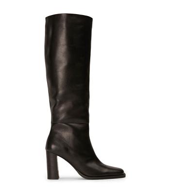 Tony Bianco Asher Black Como 8.5cm Heeled Boots Black | ESGVG67291