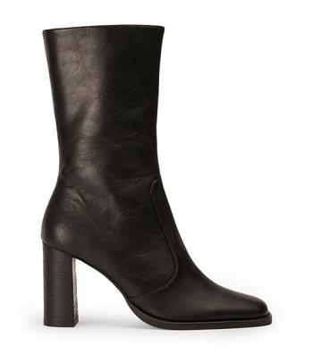 Tony Bianco Atlanta Black Venice 8.5cm Ankle Boots Black | BSGSD63717