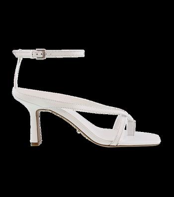 Tony Bianco Becca White Sheep Nappa 7.5cm Stiletto Heels White | GSGEC68845