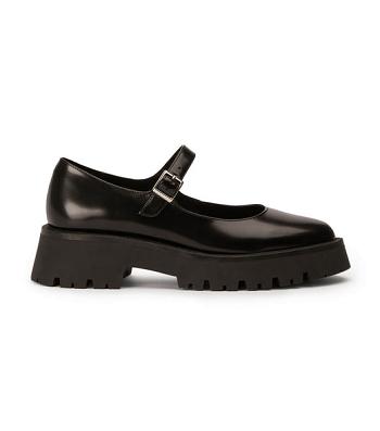 Tony Bianco Betsy Black Hi Shine 4.5cm Loafers Black | ESGHC49655