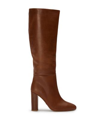 Tony Bianco Boss Cognac 9.5cm Knee High Boots Brown | MSGHR86385