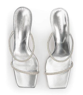 Tony Bianco Chase Silver Nappa Metallic 8.5cm Bridal Heels Silver / Metal | ASGWC86102