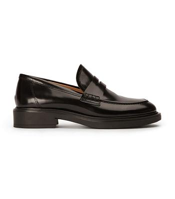 Tony Bianco Cherish Black Hi Shine 4.5cm Loafers Black | ZSGNQ98561