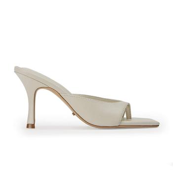 Tony Bianco Crystle Dove Nappa 8.5cm Low Heels White | SGEGJ14355