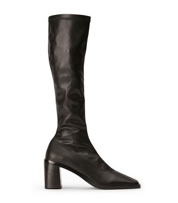 Tony Bianco Damon Black Venezia 7.5cm Mid Calf Boots Black | FSGUI11200