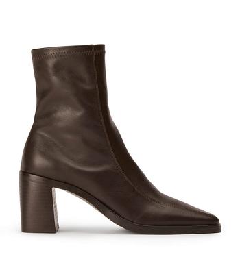 Tony Bianco Dusty Choc Como 7.5cm Ankle Boots Chocolate | YSGVQ59182