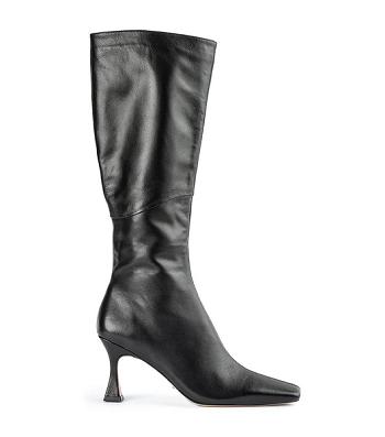 Tony Bianco Fantasy Black Venice 8cm Knee High Boots Black | SGICD71755