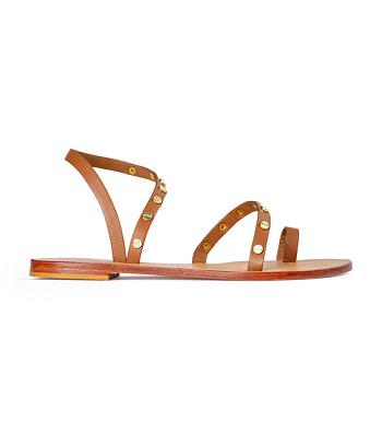 Tony Bianco Finola Tan 1cm Sandals Brown | SGIIZ20433