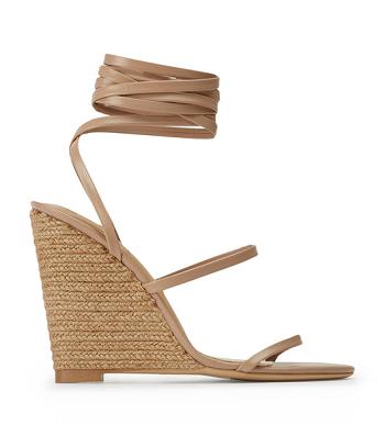 Tony Bianco Gabriella Skin Capretto 11cm Wedges Skin Color | FSGUI94198