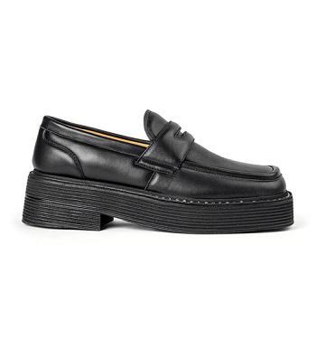 Tony Bianco Granite Black Nappa 5cm Loafers Grey / Black | TSGPQ63997