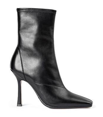 Tony Bianco Halsey Black Como 10.5cm Ankle Boots Black | SGEAH75081