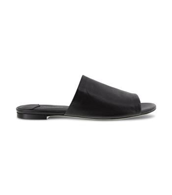 Tony Bianco Havier Black Sheep Nappa 1cm Sandals Black | PSGER99294