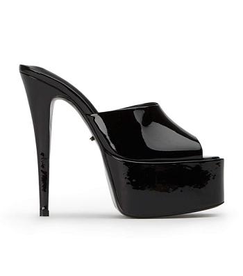 Tony Bianco Jordyn Black Patent 15cm Platform Shoes Black | SGQAV85171