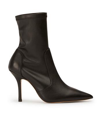 Tony Bianco Kartia Black Nappa/Black Venezia 9.5cm Heeled Boots Black | SGCIF80794