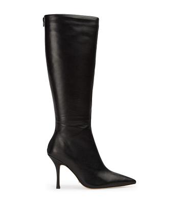 Tony Bianco Kortez Black Venice 9.5cm Mid Calf Boots Black | MSGHR48944