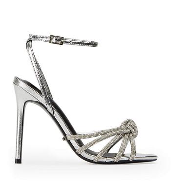 Tony Bianco Kyla Silver Foil 11cm Bridal Heels Silver | SGXBR59005