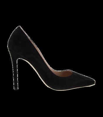 Tony Bianco Lotus Black Kid Suede 10.3cm Court Shoes Black | PSGER25868