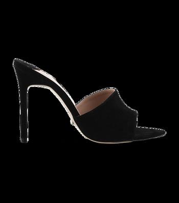 Tony Bianco Marley Black Kid Suede 10.5cm Stiletto Heels Black | PSGER21466