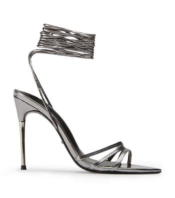 Tony Bianco Mavis Gunmetal Glimmer 10.5cm Stiletto Heels Grey | DSGKV99187