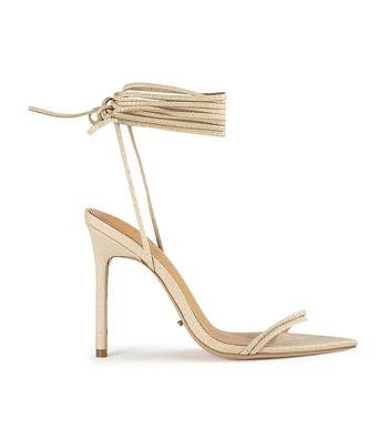 Tony Bianco Millie Vanilla Snake 10.5cm Stiletto Heels Light Yellow | SSGVO60454