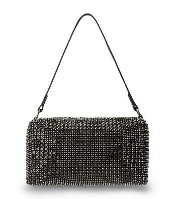 Tony Bianco Moma Black Crystal Mini Handbags Accessories Black | SGQCS14473