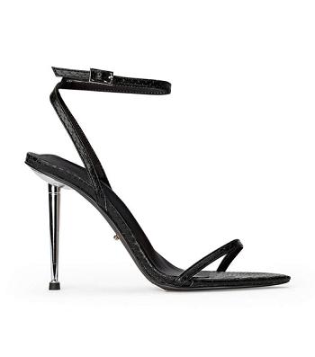 Tony Bianco Myra Black Snake 10.5cm Bling Heels Black / Snake | YSGGT41107