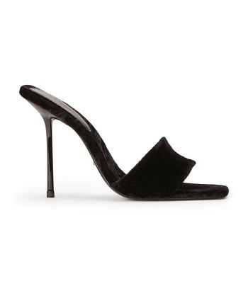 Tony Bianco Natalie Black Crush 10.5cm Event Heels Black | ASGWC97176