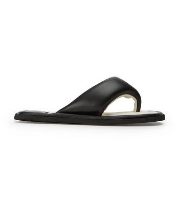 Tony Bianco Nikki Black Nappa Sandals Black | SSGVO18632