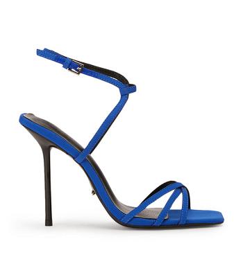 Tony Bianco Nomad Azure Crepe 10.5cm Stiletto Heels Azure | ZSGNQ86278