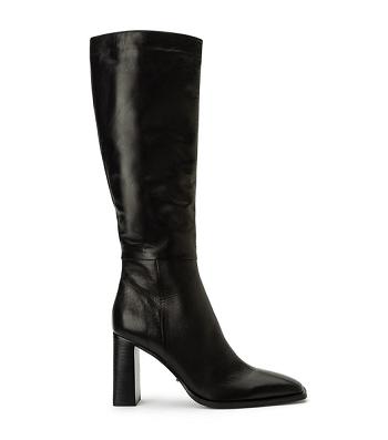 Tony Bianco Rylee Black Venice 8.5cm Heeled Boots Black | DSGVO55147