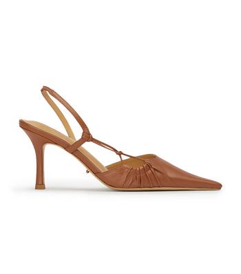 Tony Bianco Sakai Tan Capretto 8cm Court Shoes Brown | TSGPQ53737