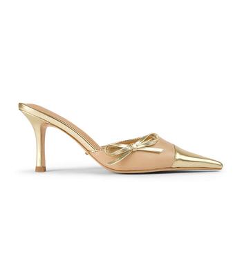 Tony Bianco Shirley Beech/Gold 8cm Court Shoes Gold | SGNEJ37430