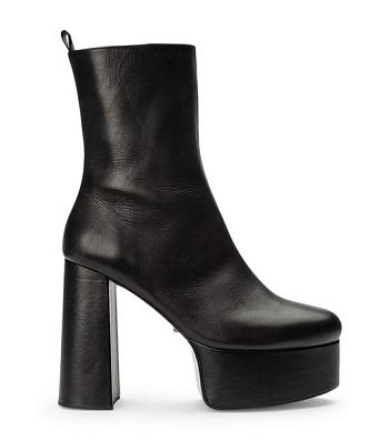 Tony Bianco Tyra Black Como 12cm Ankle Boots Black | TSGPQ74240