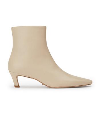 Tony Bianco Vicci Vanilla Nappa 5cm Ankle Boots Light Yellow | SGZPD68456