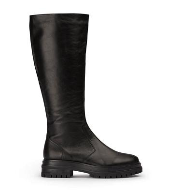 Tony Bianco Wanda Black Venice 4.5cm Combat Boots Black | XSGGW24641