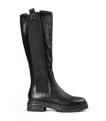 Tony Bianco Winx Black Venice 4.5cm Combat Boots Black | LSGTR52291